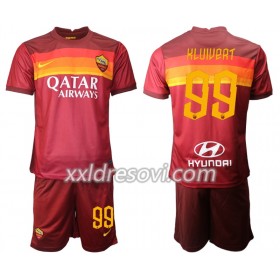 AS Roma Justin Kluivert 99 Domaći Dječji Komplet Dresovi za Nogomet 2020-2021 (+ kratke hlače)